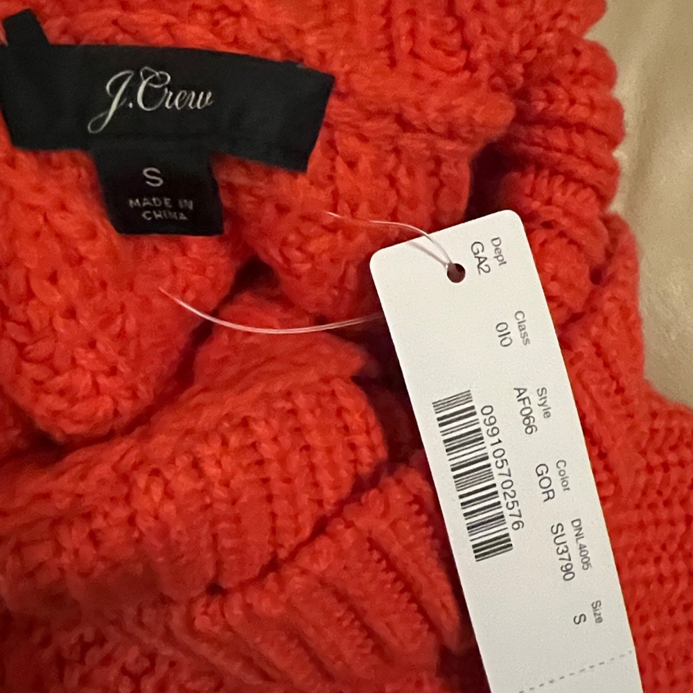 J Crew Turtleneck Merino Wool Heavy Cord Sweater S Oversized